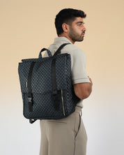 תיק גב טוקיו שחור כוורת, תיק גב טבעוני למחשב הנייד, תיק גב לגבר או לאישה, מכיל לפטופ גדול, תיק גב נוח ואיכותי שנשאר איתך למשך שנים קדימה