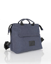 תיק גב מדריד ג׳ינס למחשב 14 אינץ', יומיומי, אורבני, טבעוני. מושלם לעבודה, לימודים, נסיעות ושימוש יומיומי – עם תא שהוא כיסוי מרופד ללפטופ ונוחות מקסימלית.