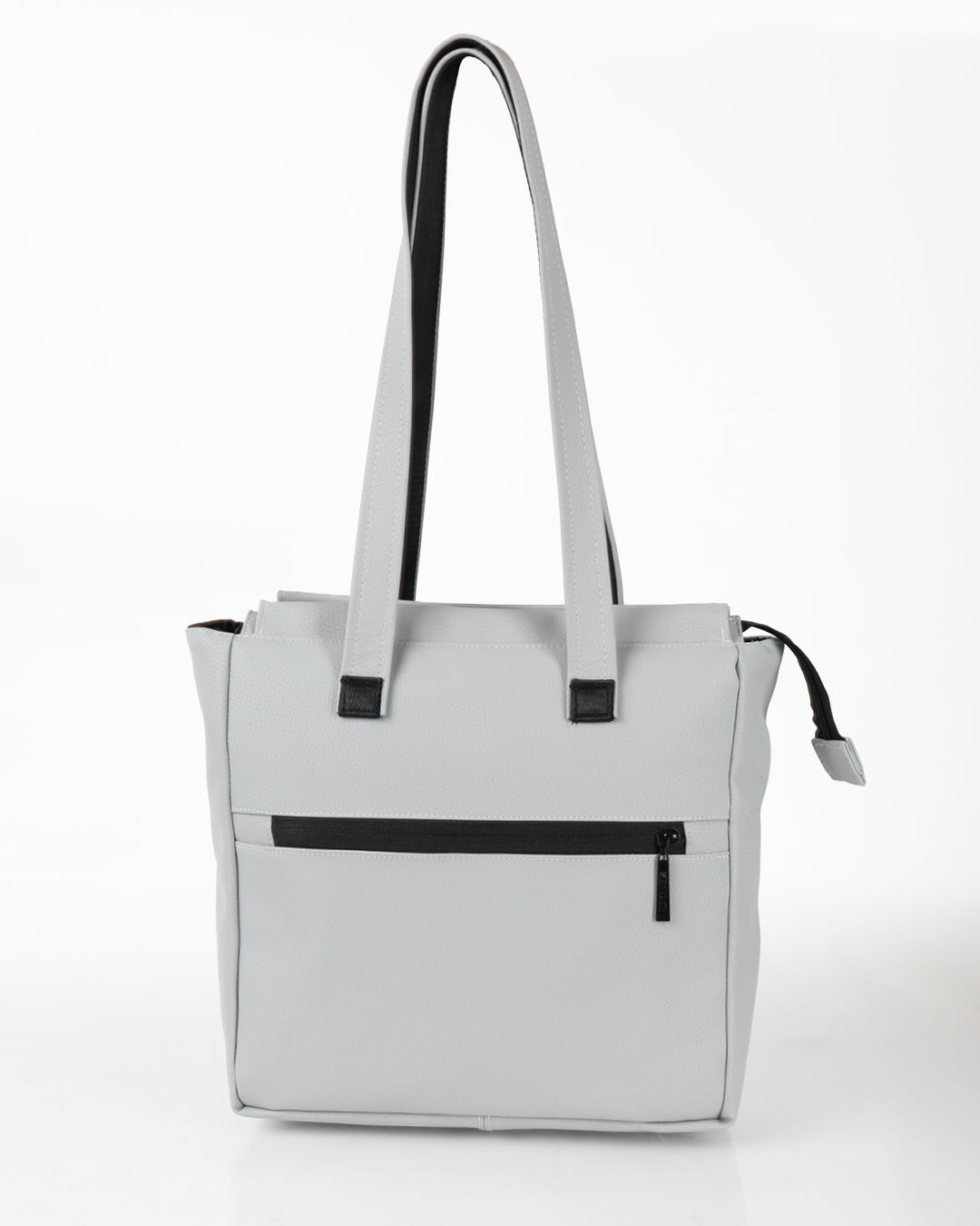 צד אחורי של תיק צד נינה קול מינט, ניתן לראות את תא הרוכסן האחורי לשליפה מהירה, תיק צד מושלם לעבודה וליום לימודים קצר.