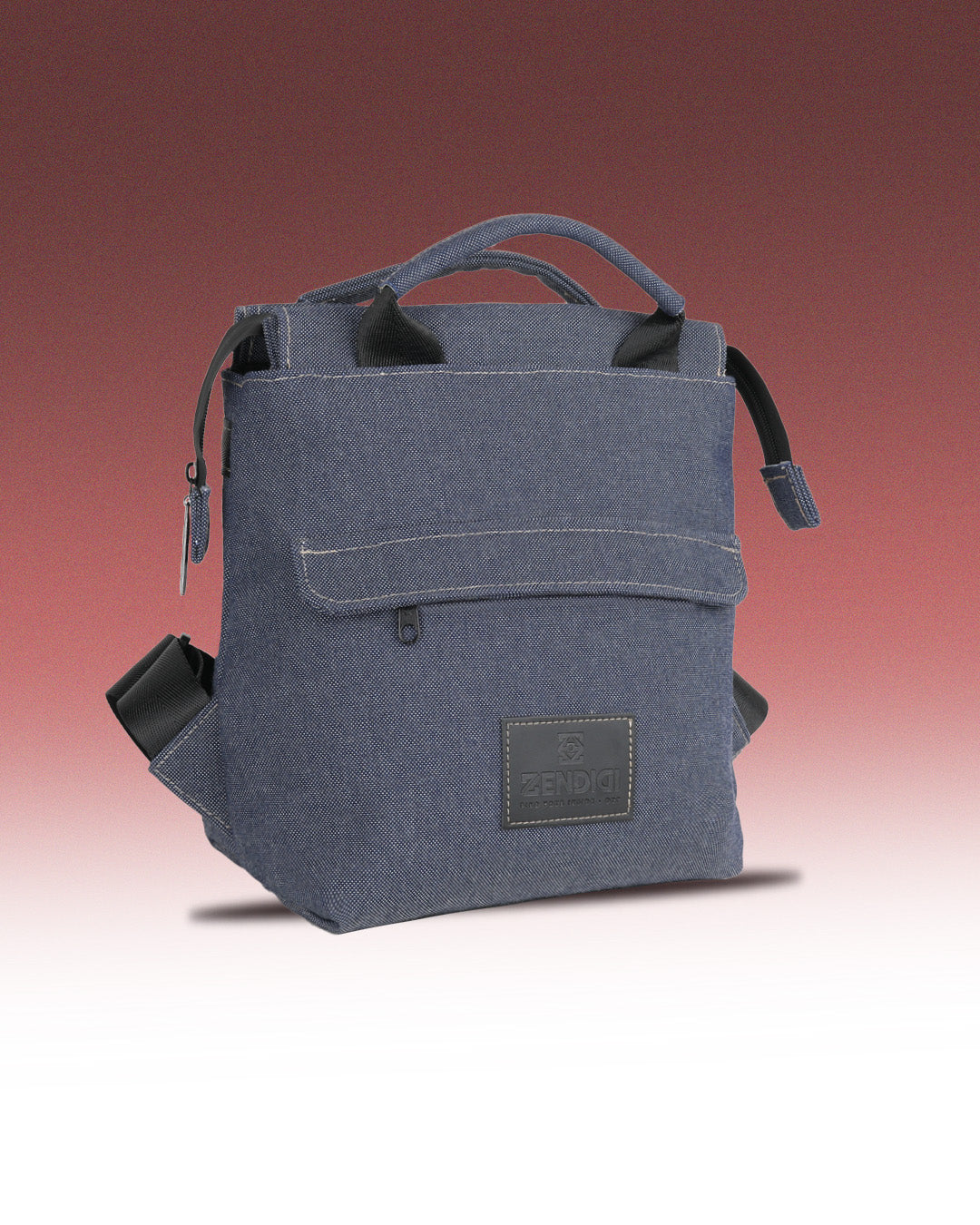 תיק מיני מדריד ג׳ינס בזווית צד - עיצוב אורבני נקי וקומפקטי