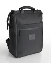 מילאנו תיק גב למחשב נייד עם תא מרופד ללפטופ, תיק לימודים, תיק למשרד, תיק גב טבעוני, תיק גב שחור יהלום, עם ידיות מוצג מהצד