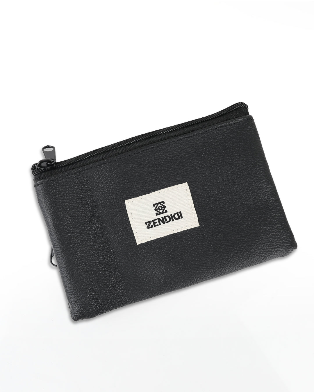 גב ארנק טבעוני צוקו שחור טוטם, עיצוב נקי ומינימליסטי, בעבודת יד בייצור ישראלי.