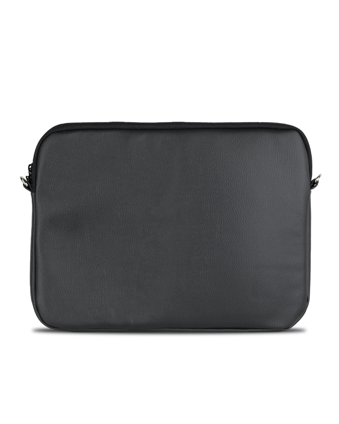 החלק האחורי של כיסוי המחשב השחור דמוי עור - מראה נקי ומעוצב