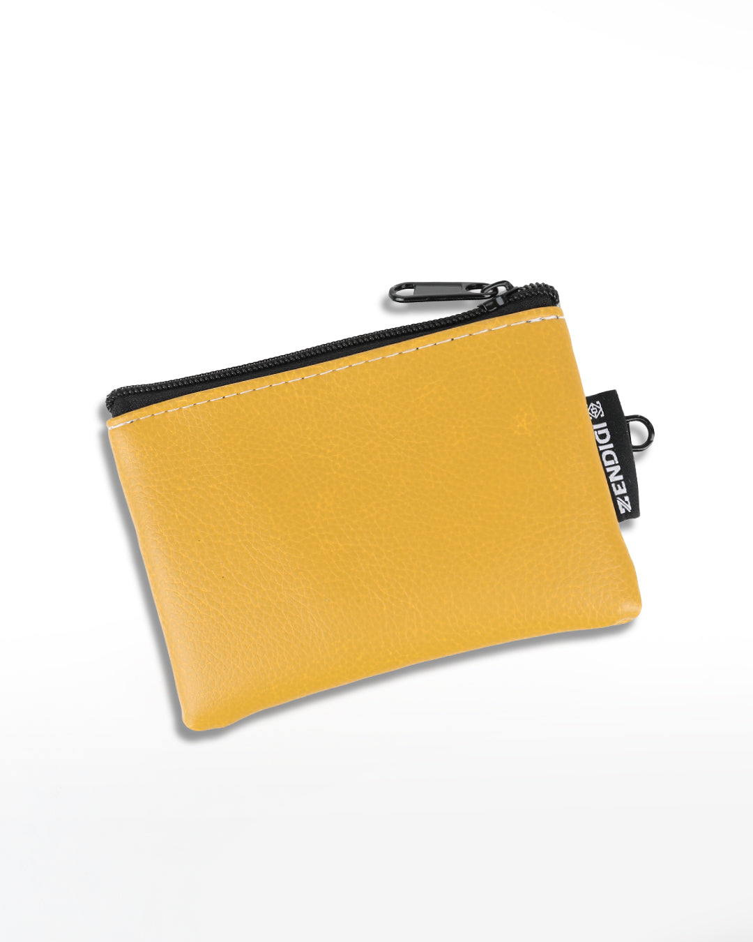 גב דאבל ביג׳י צהוב חרדל - ארנק שני תאים קטן קומפקטי ונוח.