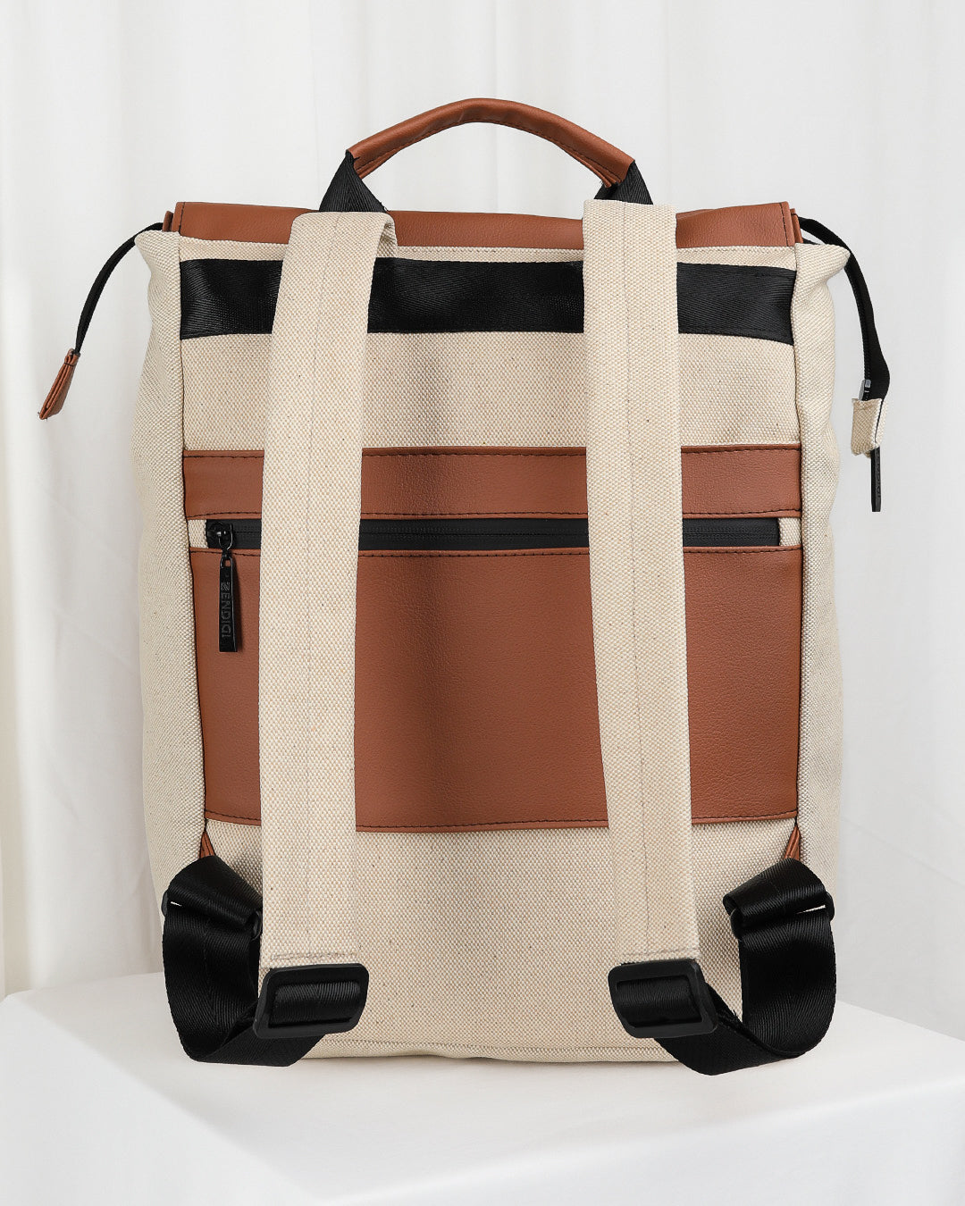 Beige Canvas & Brown Milano