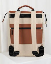 Beige Canvas & Brown Milano