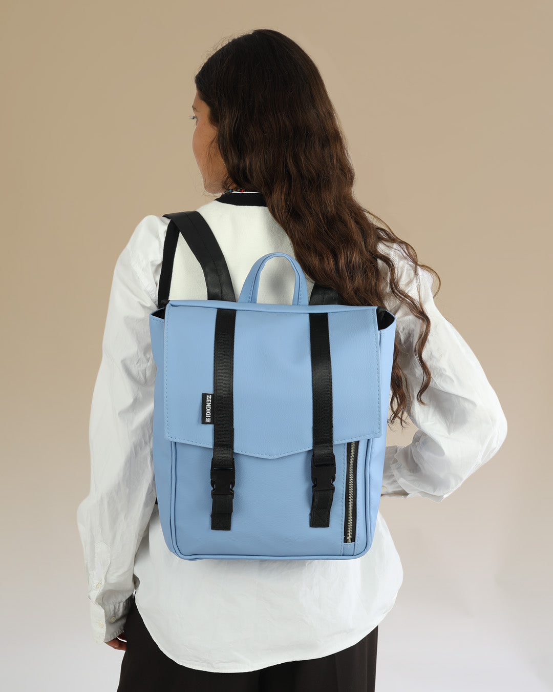 מיני טוקיו אוקיינוס על דוגמנית, תיק גב טבעוני לאישה, תיק ללפטופ לגבר תיק גב איכותי.