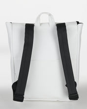 תיק גב טוקיו לבן קלאסי - רצועות גב מרופדות, נוחות לנשיאה יומיומית, תא אחורי לשליפה, תיק עבודה ולימודים טבעוני של זנדיגי