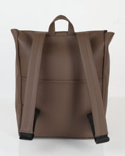 תיק גב טוקיו חום קלאסי - רצועות גב מרופדות, נוחות לנשיאה יומיומית, תא אחורי לשליפה, תיק עבודה ולימודים טבעוני של זנדיגי