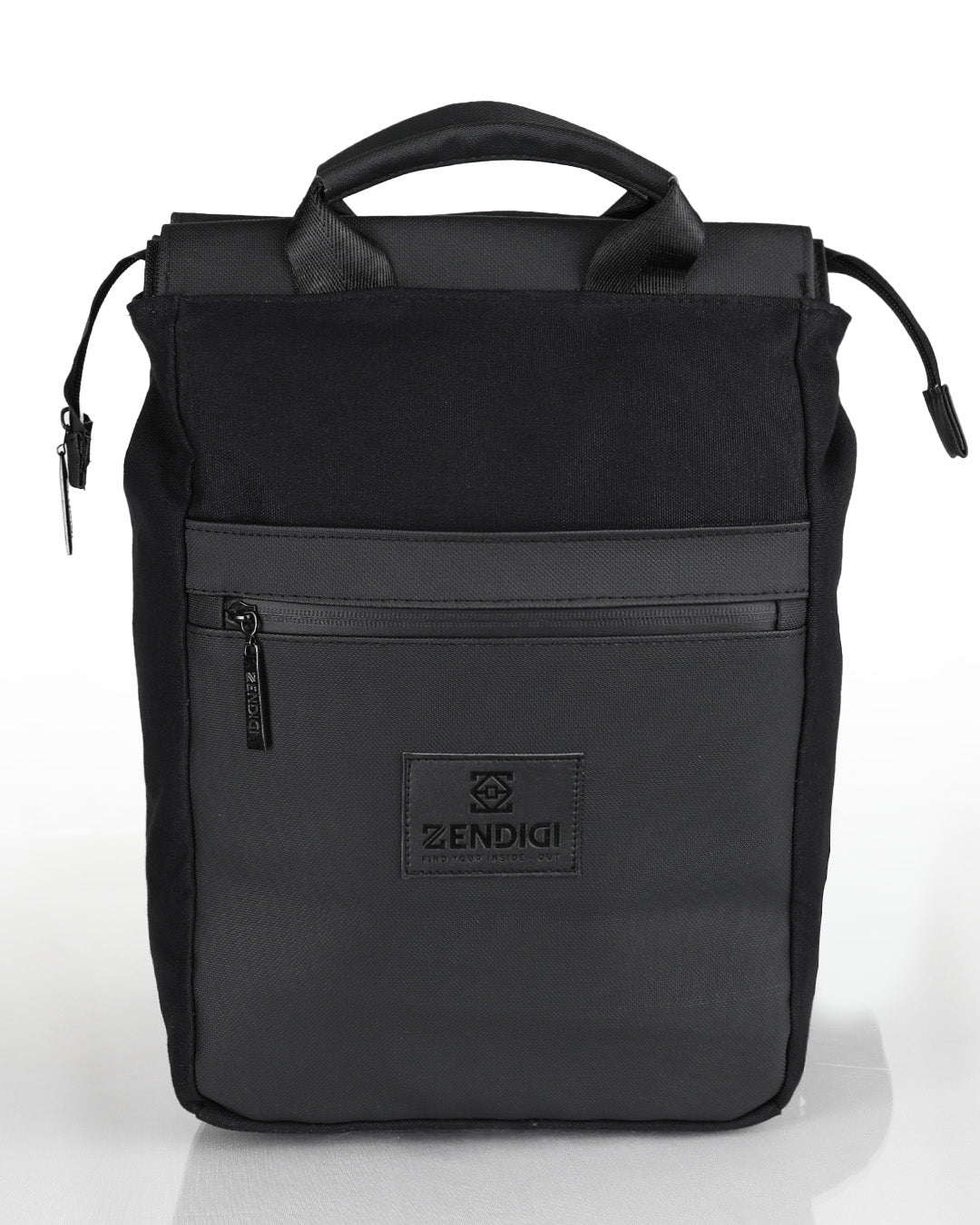 תיק גב שחור בעיצוב אורבני דגם מילאנו - מתאים לנשים וגברים, עם תא מרופד ללפטופ, תא קדמי פתוח ורצועות נשיאה מרופדות לנוחות מקסימלית