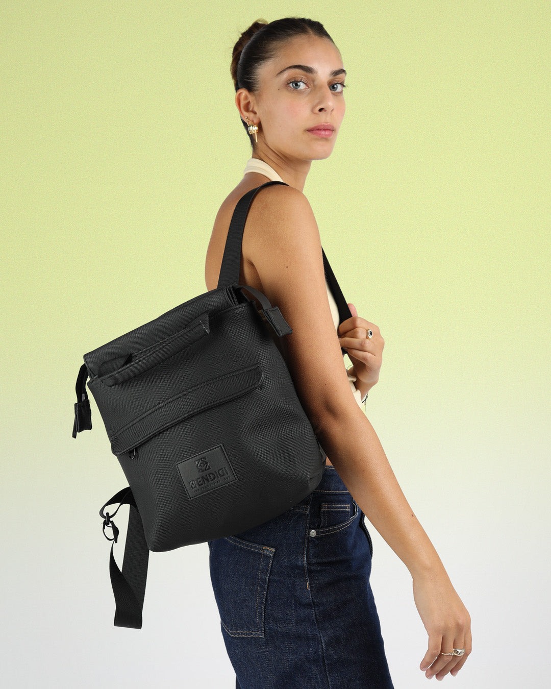 תיק גב שחור יהלום מיני מדריד, תיק גב קטן ומכיל ליציאה, ליומיום או לטיול, תיק קטן, קל משקל ונוח