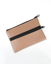 ארנק טבעוני שני תאים צוקו קרמל, קייס טבק מעוצב בעבודת יד.