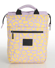 תיק גב מילאנו ויולה מנומר - תיק מחשב נייד מרווח ופרקטי עם ריפוד למחשב