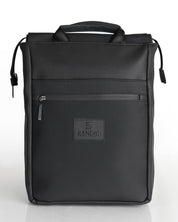 מילאנו תיק גב למחשב נייד, תיק לסטודנטים, תיק ללפטופ, תיק למשרד, תיק להייטק, תיק גב טבעוני שחור יהלום מוצג מהפרונט