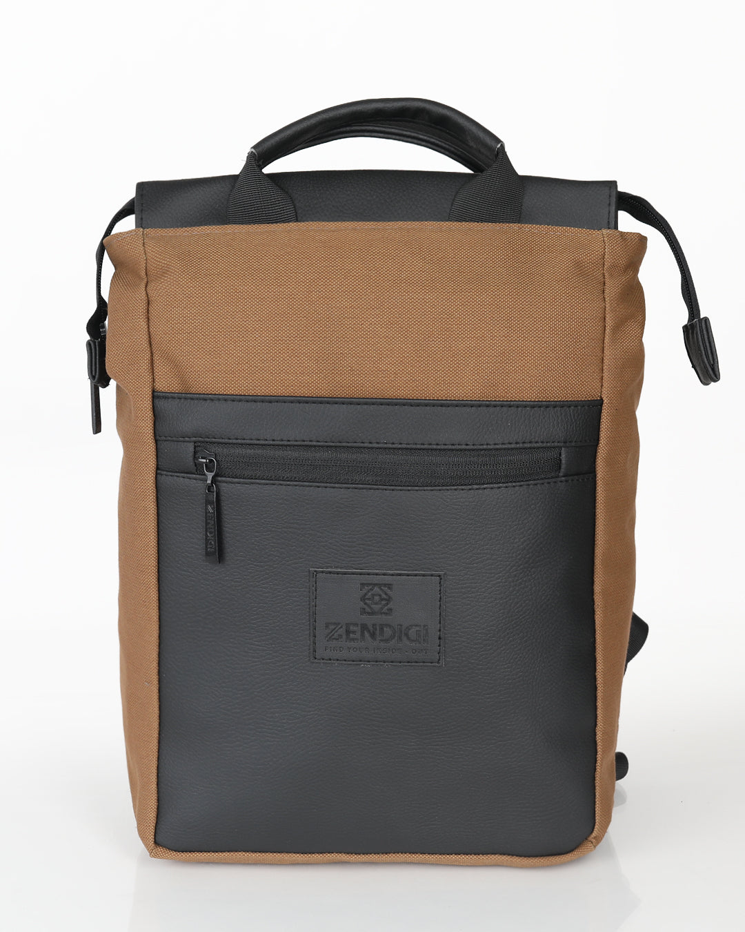 תיק גב למחשב דגם מיני מילאנו אוקספורד, תיק גב טבעוני עם תא מרופד ללפטופ, תא קדמי ורצועות גב מרופדות