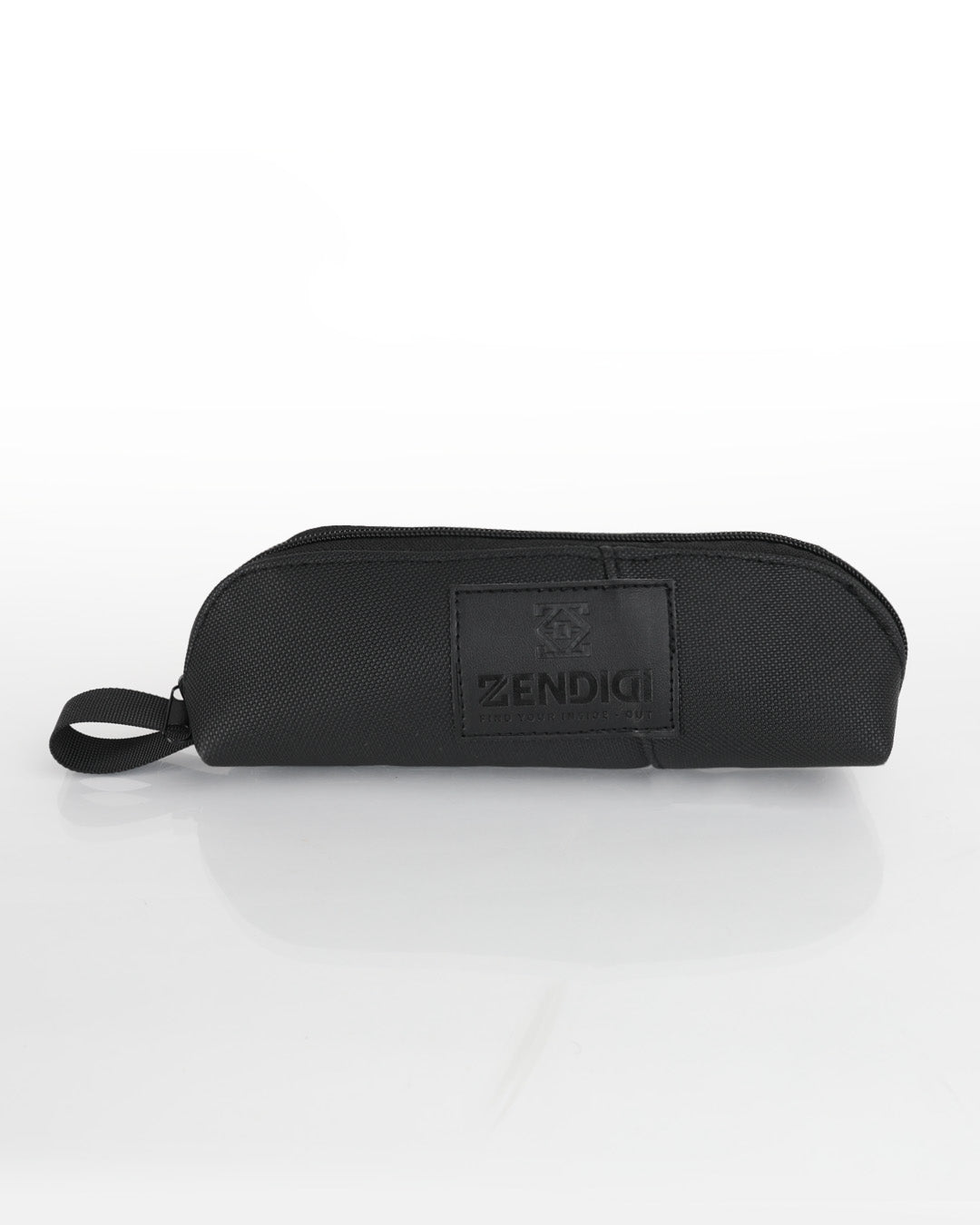 קלמר שחור יהלום בעיצוב מינימליסטי עשוי דמוי עור איטלקי איכותי - קלמר סטודנטים וקלמר לעבודה יומיומית, זנדיגי