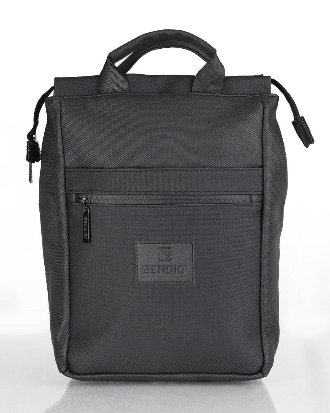 תיק גב שחור בעיצוב אורבני דגם מיני מילאנו שחור יהלום - מתאים לנשים וגברים, עם תא מרופד ללפטופ, תא קדמי פתוח ורצועות נשיאה מרופדות לנוחות מקסימלית