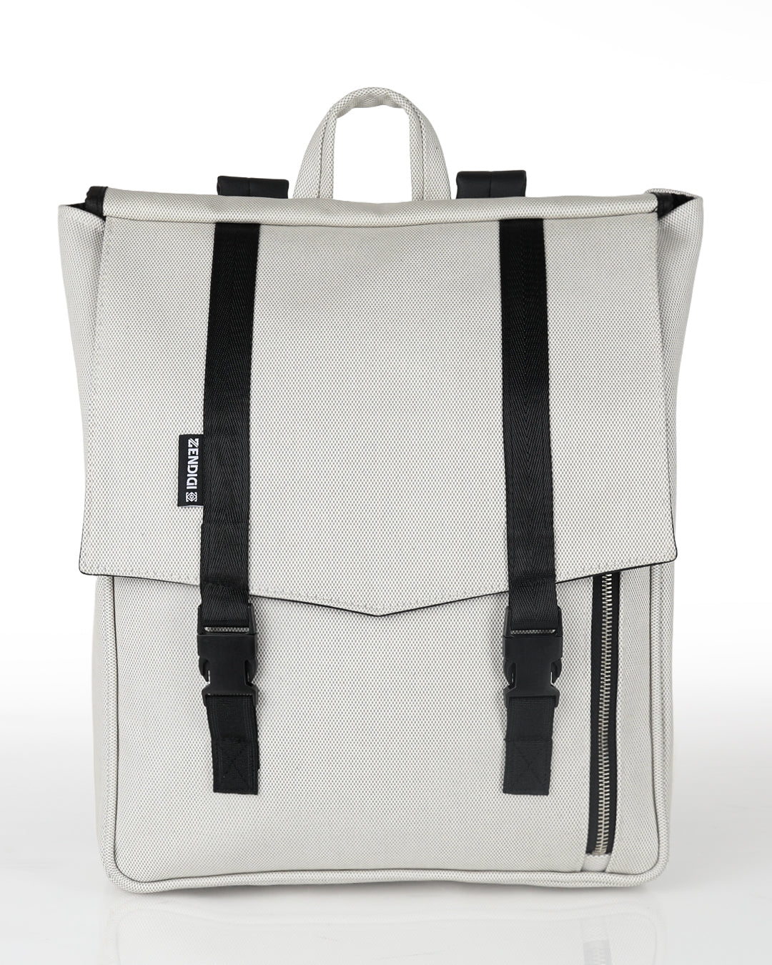 תיק גב טוקיו בינגו שמנת של זנדיגי - תיק גב למחשב נייד עד 16 אינץ׳ בעיצוב אורבני קלאסי, תא רוכסן קדמי ובד טבעוני עמיד