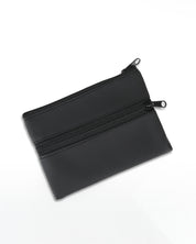 ארנק טבעוני שני תאים צוקו שחור קלאסי, קייס טבק מעוצב בעבודת יד.