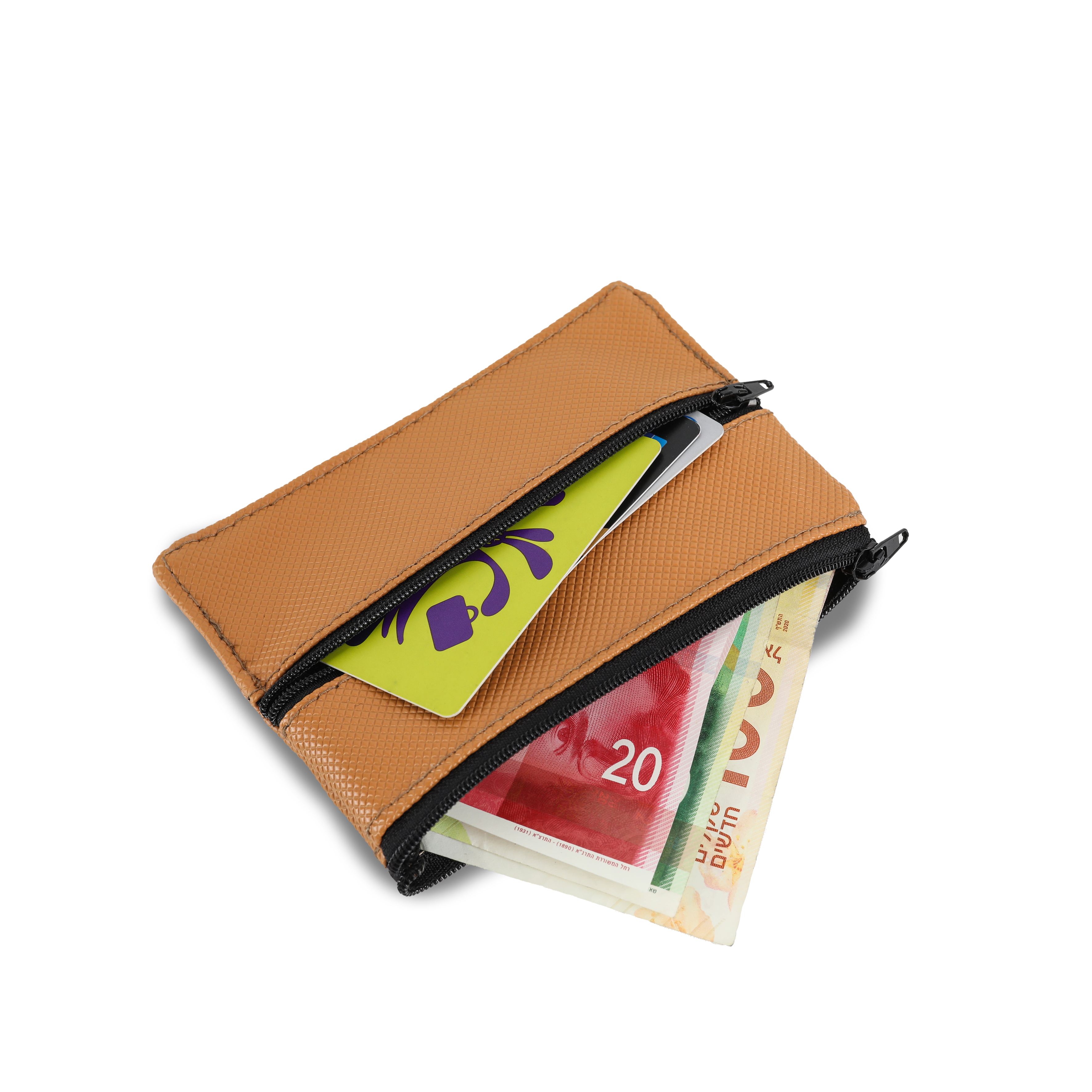 ארנק דאבל ביג׳י כתום יהלום