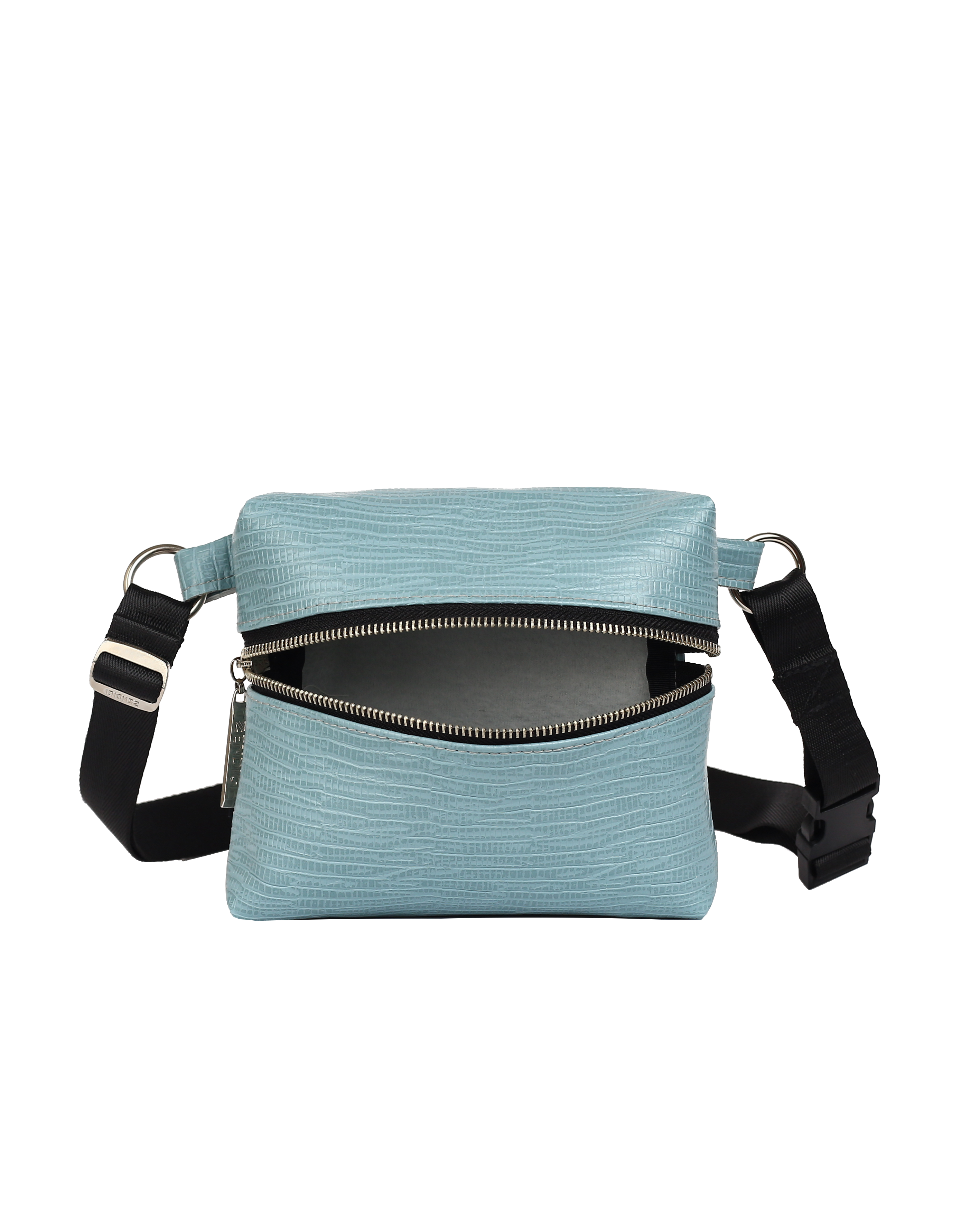 תיק פאוץ׳ זיפק תכלת קרוק - אאוטלט